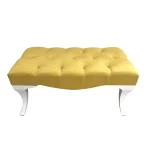 Kapitone Bench Puf Sarı