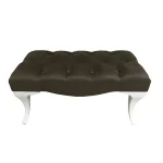 Kapitone Bench Puf Kahverengi