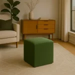 Kare Puf Koltuk Yeşil