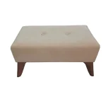 Dikdörtgen Puf Koltuk 60x30 Krem