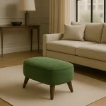 Oval Puf Koltuk 53x35 Yeşil