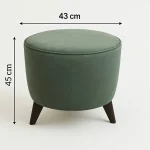 Yuvarlak Puf Koltuk 45x43 Yeşil