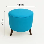 Yuvarlak Puf Koltuk 45x43 Mavi