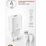 A5 Mobile 10.5Watt Güvenli Şarj Adaptörü / Usb Micro Kablo/ 1000mm
